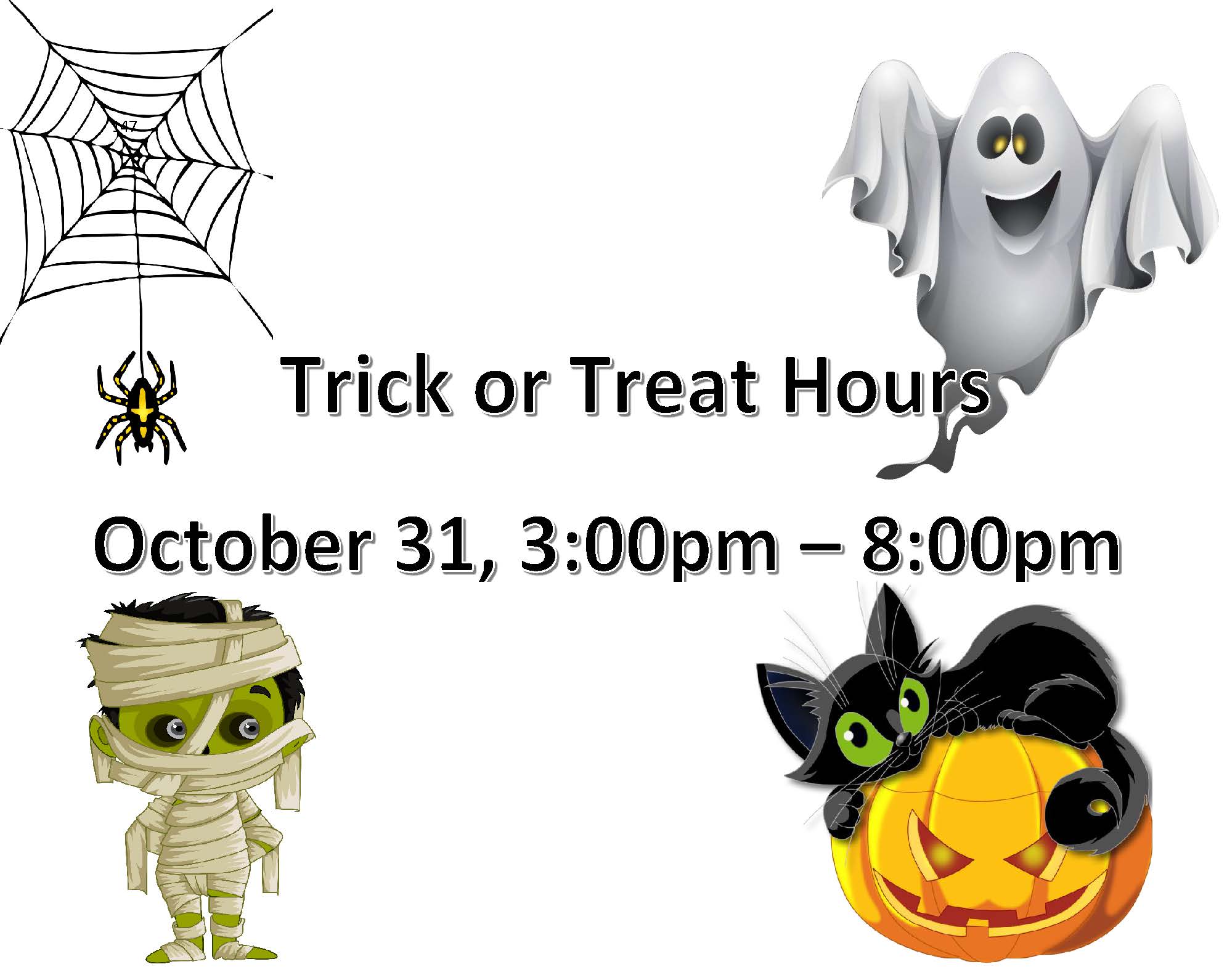 Trick or Treat Hours